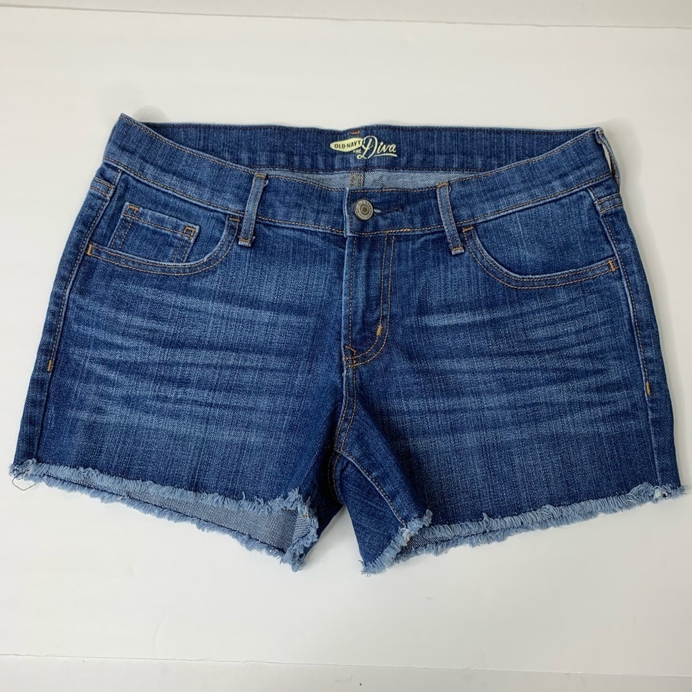 Old Navy Distressed Fray Hem Cut Off Jean Shorts - Picture 9 of 9